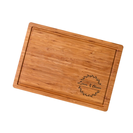 Bamboo Cutting Board Personalized Housewarming Culinary Board