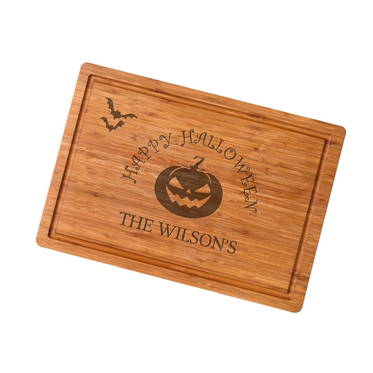 Bamboo Cutting Board Engraved Housewarming Kitchen Art