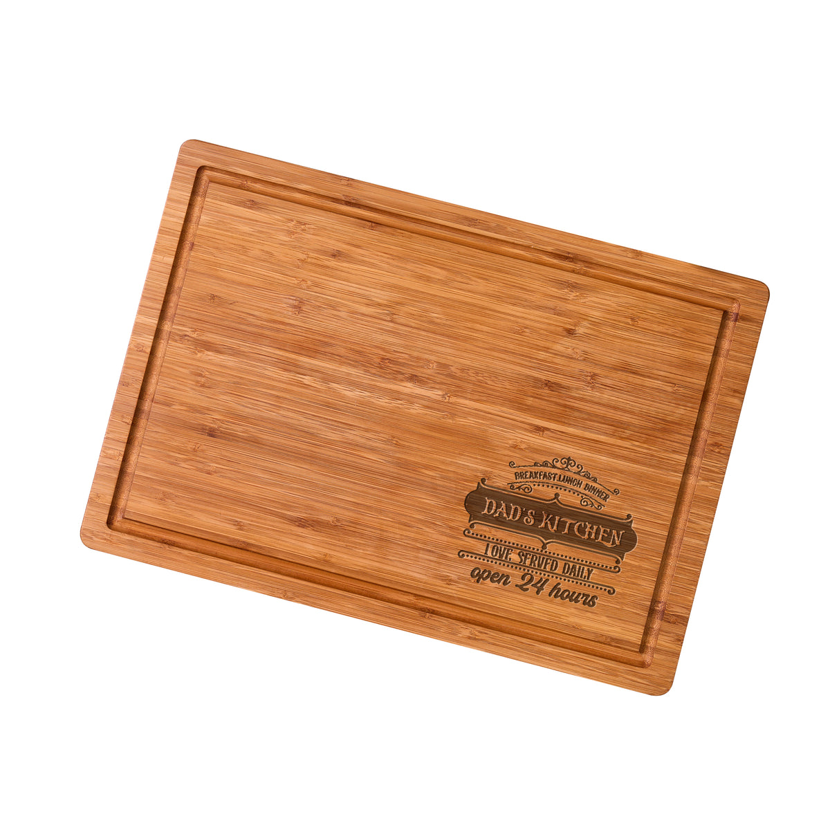 Bamboo Cutting Board Custom Retirement Name Design
