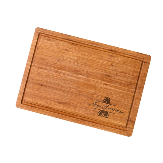 Bamboo Cutting Board Engraved Retirement Decorative Pattern