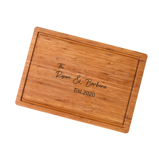 Bamboo Cutting Board Custom Christmas Kitchen Art