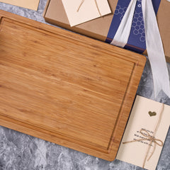 Bamboo Cutting Board Custom Birthday Name Design